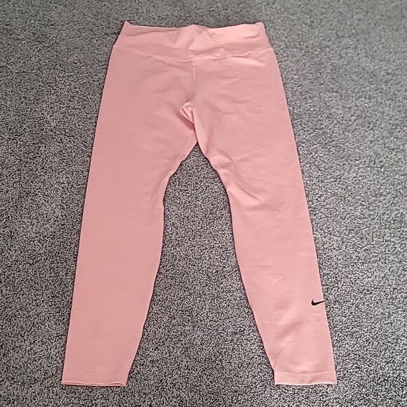 💥NWOT! Light Coral Nike Full Length Leggings Sz Large - Picture 3 of 9